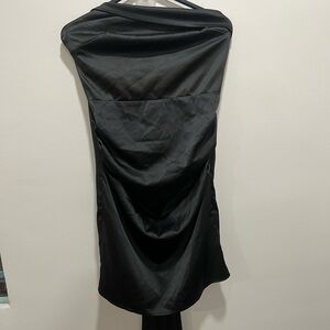Chic Black Strapless Dress